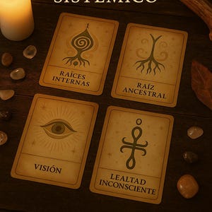 Tirada de Tarot Sistémico PDF | Systemic Tarot Spread | Cartas simbólicas imprimibles | Printable Healing Tool for Constellations