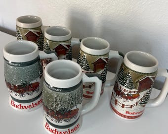 ヴィンテージ バドワイザー ビールグラス マグ、ジョッキ、バーウェア