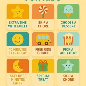Coupons de récompense pour enfants – Cartes de motivation amusantes à imprimer | Téléchargement instantané PDF