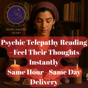 Psychic Telepathy Reading - Lesen Sie ihre Gedanken sofort | Genaue intuitive Nachricht | Lieferung in derselben Stunde oder am selben Tag - Psychic Reading