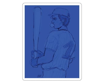 Baseball Whizzer Falsettos Sticker