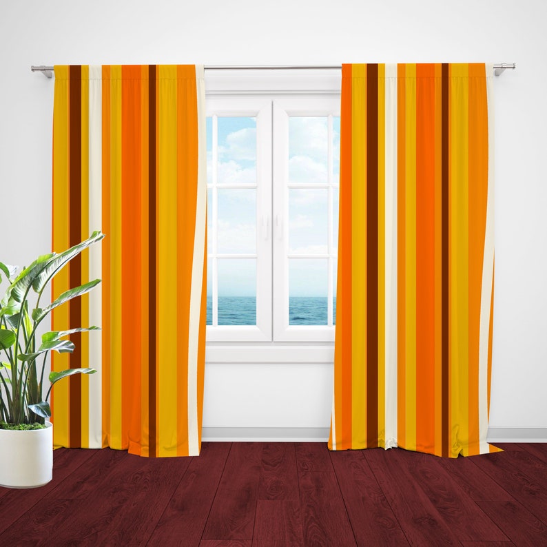 Retro Curtain Panels Mid Century Modern Modern Curtain Panel Modern Drapery Panels Retro Window Curtains Mid Century Curtains