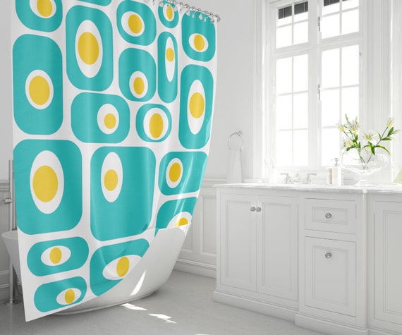Mid Century Modern Shower Curtain Print Mid Century Modern Shower Curtain Print, Mid Century Shower Curtain