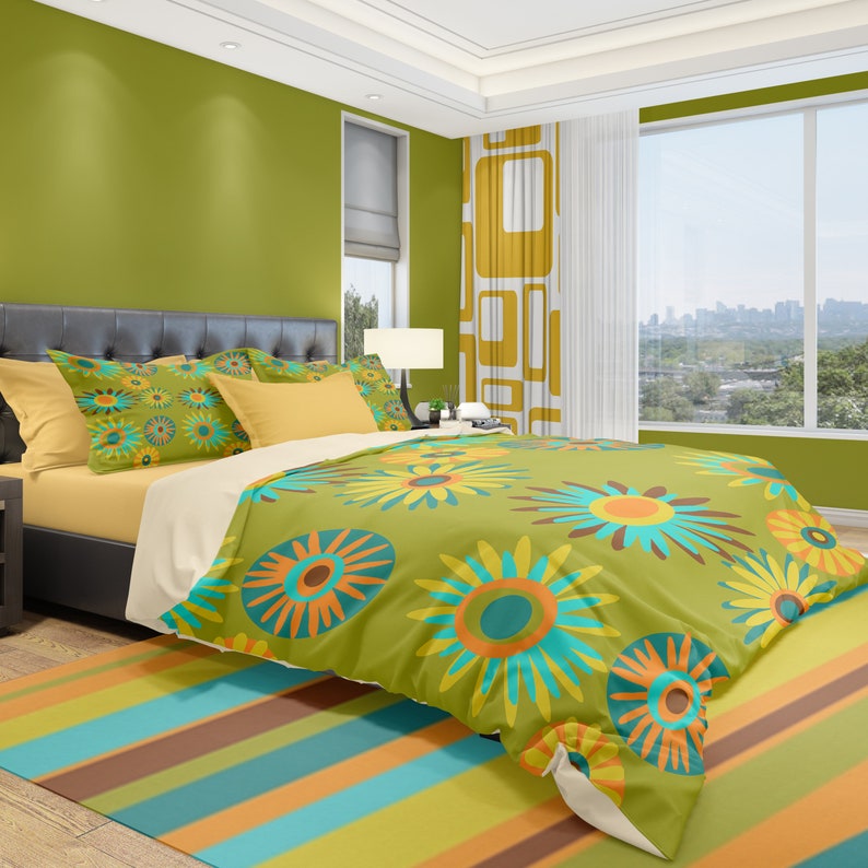 Modern Bedding Mid Century Modern Duvet Cover Etsy