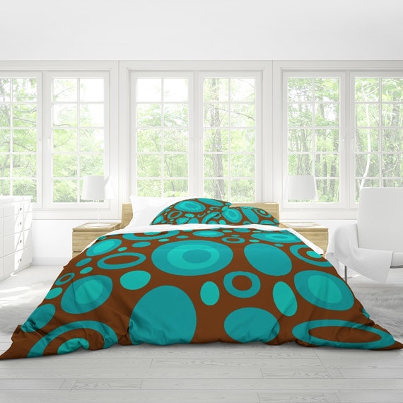 Mid Century Modern Bedding Set Retro Duvet Cover Modern Duvet Etsy