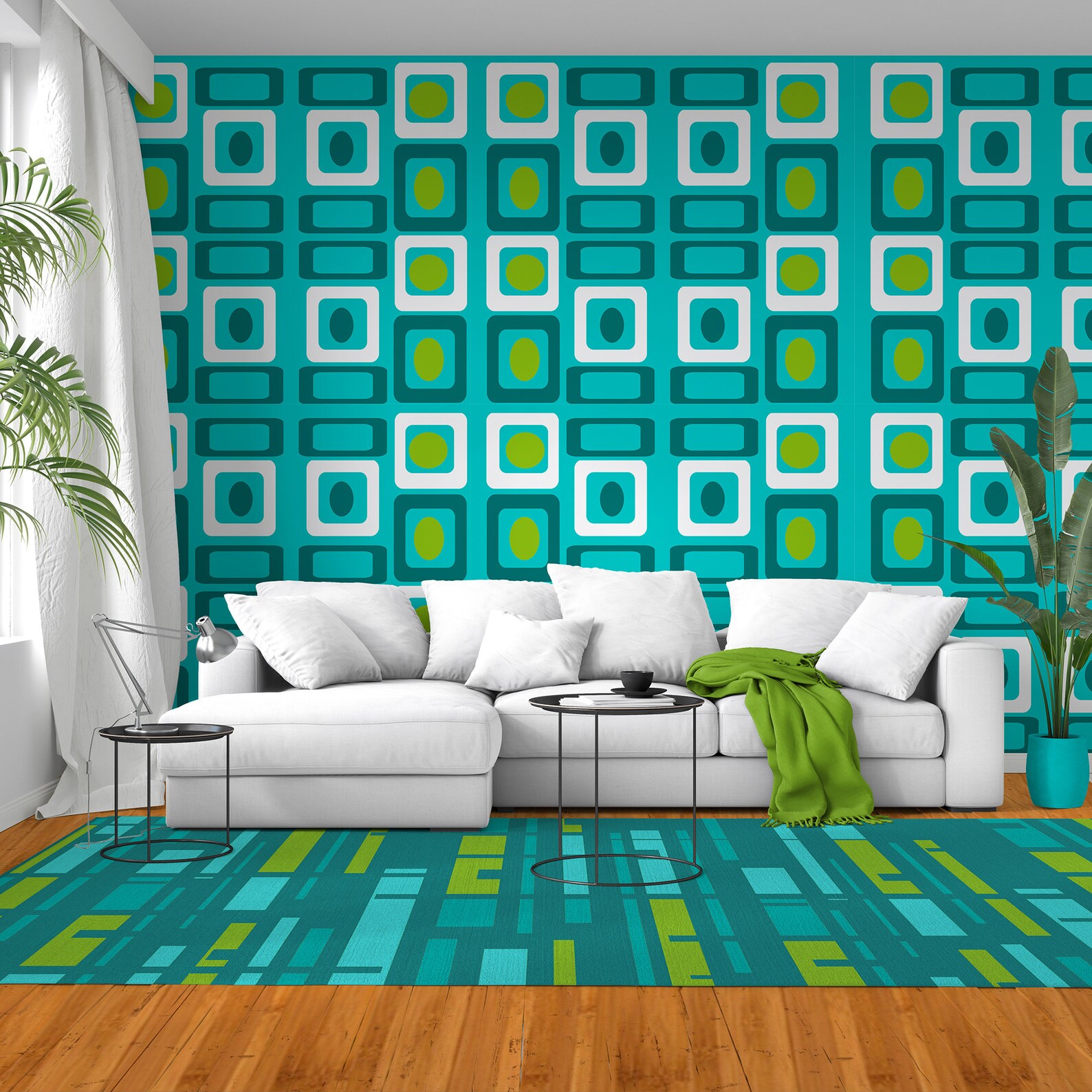 Mid Century Modern Wallpaper Mod WallpaperModern Wallpaper Etsy