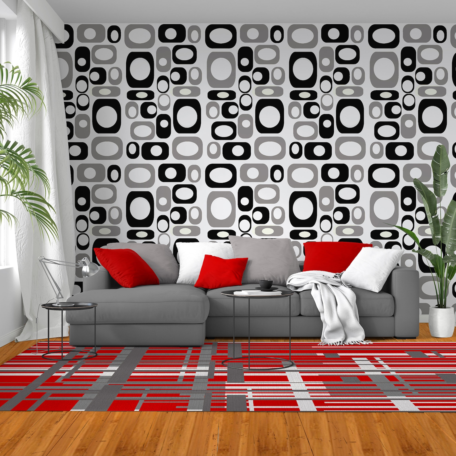 Mid Century Modern Wallpaper Mod Wallpaper Modern Wallpaper Etsy