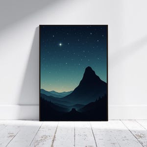 Wandbild, Nachthimmel malen