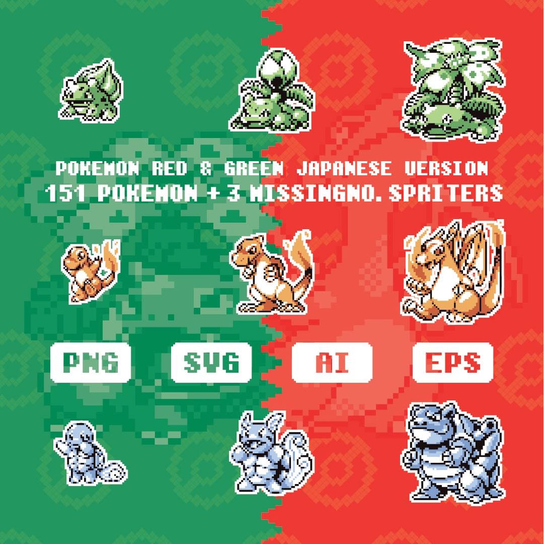 Pokemon Red Original Sprites