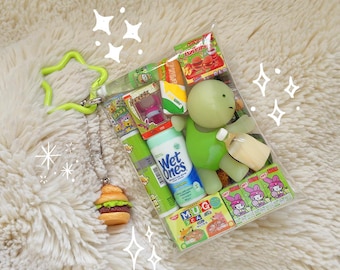 Oryginalny woreczek na drobiazgi Smiski | Miniaturowy japoński brelok z zawieszką w kształcie przekąski | Zabawka Kawaii Gacha Gashapon | Heisei Retro