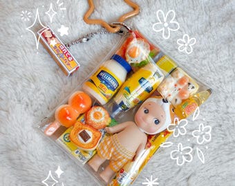 Authentic Sonny Angel Trinket Pouch | Miniature Japanese Snack Charm Keychain Keyring | Kawaii Toy Gacha Gashapon Bag Charm | Heisei Retro