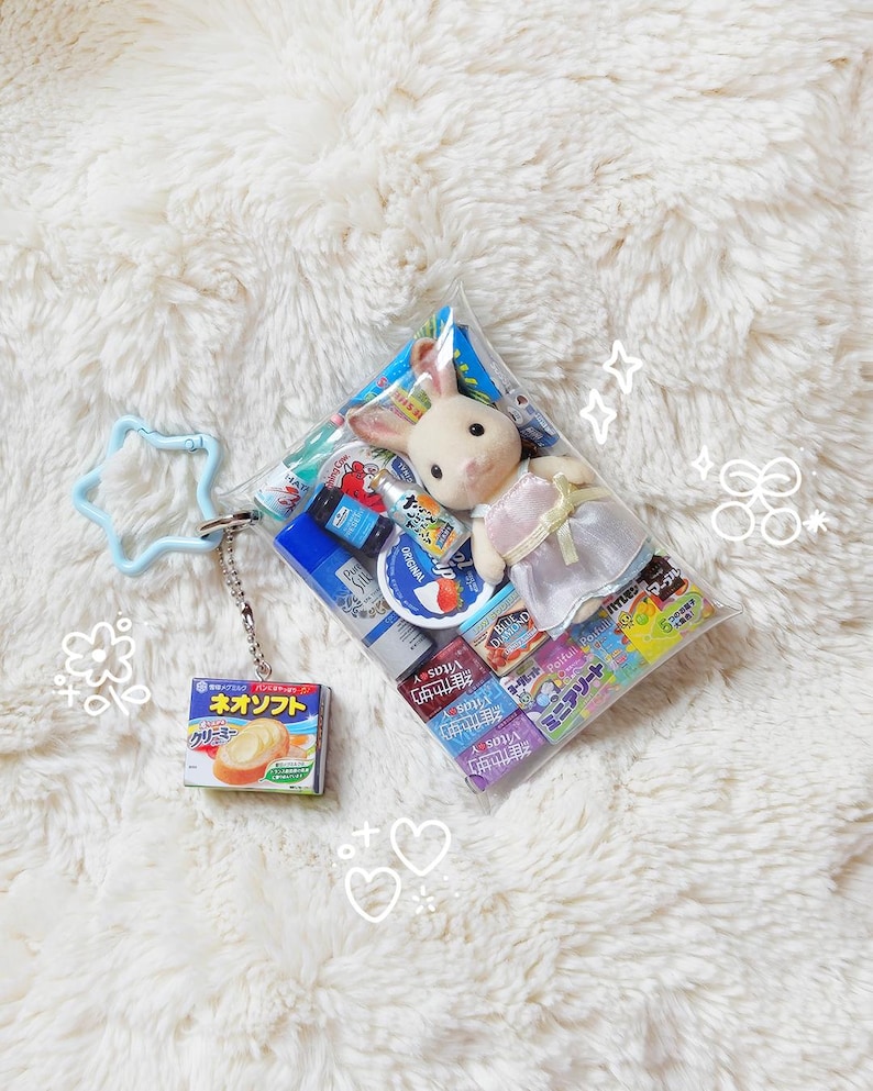 Sylvanian Trinket Pouch | Cute Animal Bag Charm | Keyring | Keychain | Carry Case | Gashapon | Japanese Gacha | Juminocore