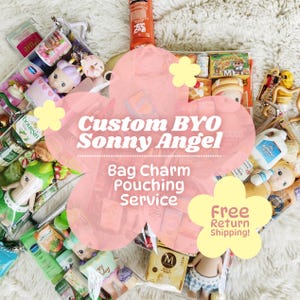 BYO Sonny Angel Trinket Pouch (USA ONLY) | Bag Charm | Keyring | Keychain | Carry Case | Gashapon | Japanese Gacha | Juminocore