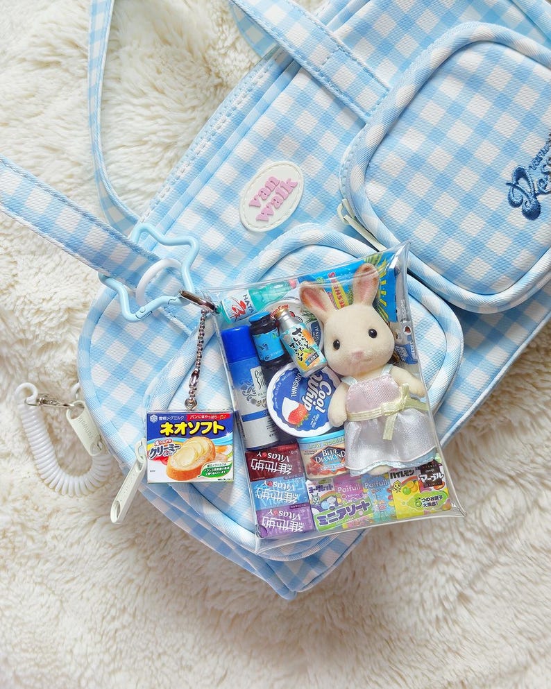 Sylvanian Trinket Pouch | Cute Animal Bag Charm | Keyring | Keychain | Carry Case | Gashapon | Japanese Gacha | Juminocore