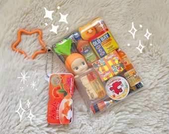 Authentic Sonny Angel Trinket Pouch | Miniature Japanese Snack Charm Keychain Keyring | Kawaii Toy Gacha Gashapon | Carrot | Heisei Retro