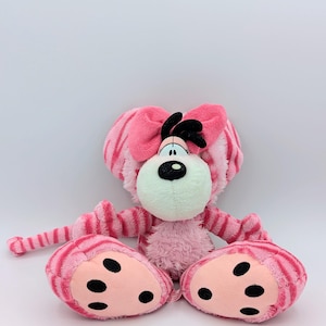Pink Zebra Diddlina Plush Pink Zebra Diddl Vintage Rare Tiger