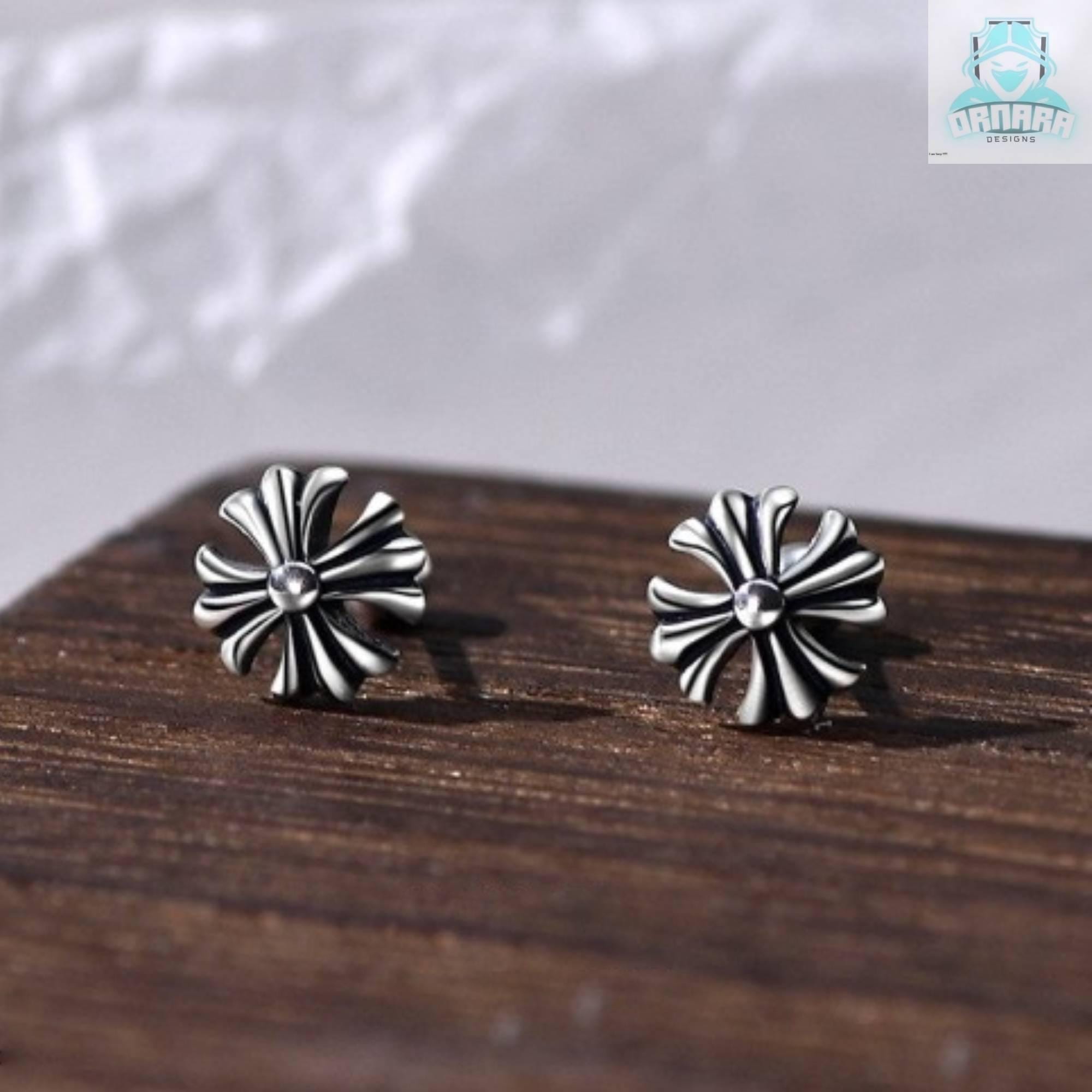 Chrome Hearts Cross Stud Earrings – BLINDATE INC