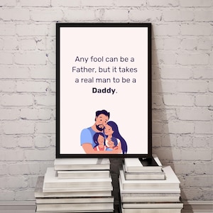 Cartão para imprimir para o dia dos pais, cartão para o papai, clipart de feliz dia dos pais, pôster do melhor pai do mundo, arte de parede para pais, presentes sentimentais para o dia dos pais