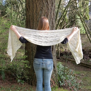 Ivory Dream Lace Wrap handgestrickter Schal Schal Halstuch