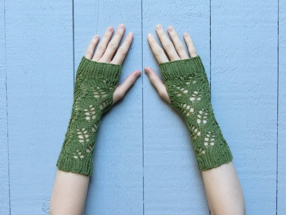 Knit cheap gloves etsy