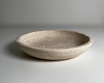 Handmade Travertine Bowl &#39;Gaya&#39;