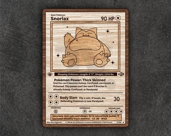 Snorlax Laser Cut File: PDF & SVG (Digital Download)