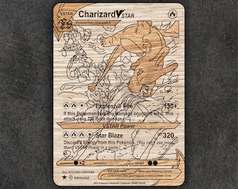 Charizard VStar Laser Cut File: PDF & SVG (Digital Download)