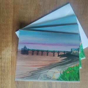 Clevedon Pier, Somerset | Zestaw 3 kartek okolicznościowych