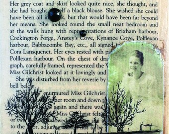 Ina Mae with Trees - Original Collage