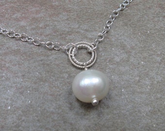 Sterling pearl bracelet