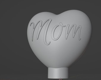 Custom LED Wood and Resin Plastic Desk Lamp Love Heart Mothers Day Valentine Heart Lamp Customize the Text