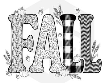 Diseño SVG de otoño, PNG de Acción de Gracias de otoño, Calabaza especiada, Temporada acogedora, Sublimación de otoño, Hola otoño, Imágenes prediseñadas retro de otoño, Descarga digital