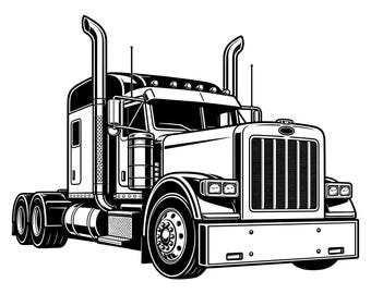 Trucking Svg, Off Road Truck Logo, Semi Truck Svg, Truck Driver Svg, Trucking Clipart, 18 Wheeler Svg, Truck Cut File, Cricut Truck File