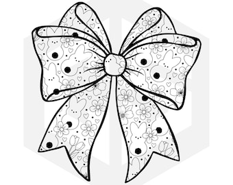 Lazo de Pascua Coquette SVG, Archivo de corte de lazo de conejito, Orejas de conejito de Pascua, Lazo de cinta, Lindo SVG de Pascua, Cricut Silhouette, Descarga digital