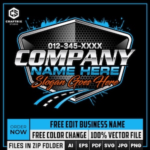 Custom Logo Text, Logistics Logo, Custom Business Logo, Trucking Company Logo, Automotive, Logo Template, Custom Trucking Decals, Truck Logo