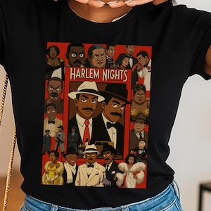 Harlem Nights Unisex Heavy Cotton Tee - Vintage Style Graphic T-Shirt for Movie Lovers