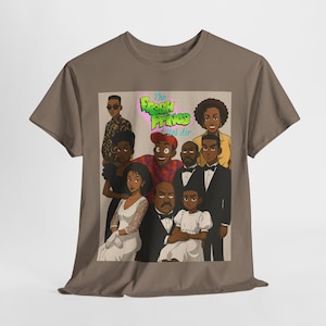 Koszulka unisex z grubej bawełny Fresh Prince - nostalgiczna koszulka z grafiką z kreskówek