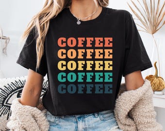 Kaffee Shirt, Barista Shirt, Retro Kaffee Shirt, Kaffee T-Shirt, Grafik T-Shirt, Geschenk für Kaffeeliebhaber, Kaffeetrinker Shirt, Muttertagsgeschenk