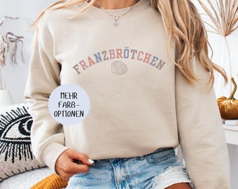 Hamburg Franzbrötchen Sweatshirt, Norddeutsches Design, Lustiger Print, Geschenk für Foodies, minimalistisch, cozy franzbrötchen sweatshirt