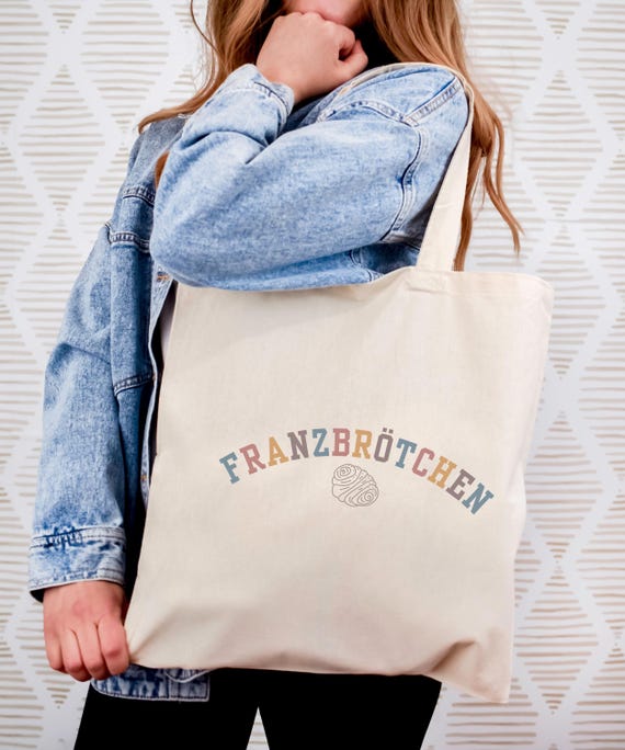 Franzbrötchen Einkaufsbeutel, Norddeutsches Design, Baumwollbeutel, Geschenk für Hanseaten, minimalistisch, Jutebeutel Hamburger Franz
