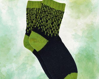 Matrix Socks Pattern PDF - Sock Knitting Pattern