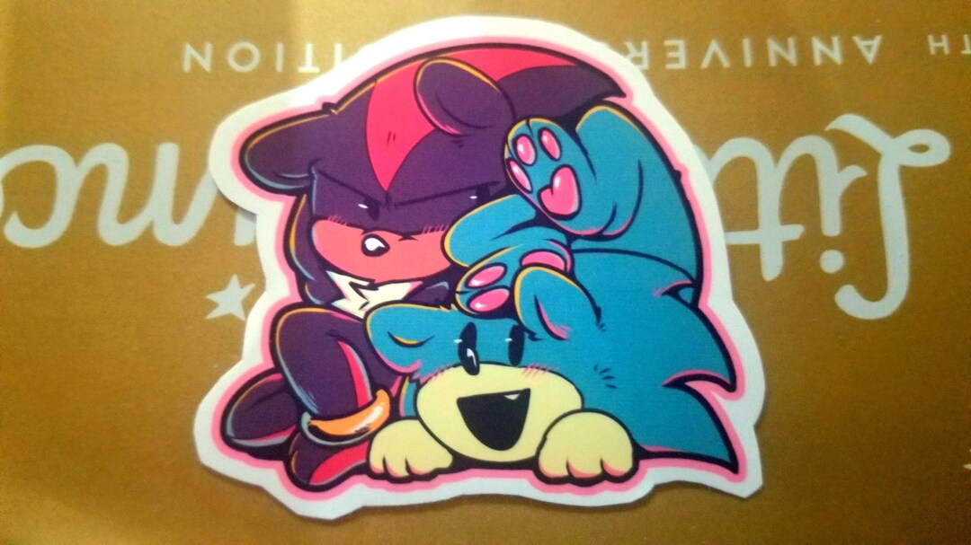 Sonic and Shadow Stickers - Etsy