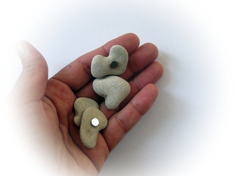 Unique Fridge Heart Rocks Beach Finds Idea Etsy