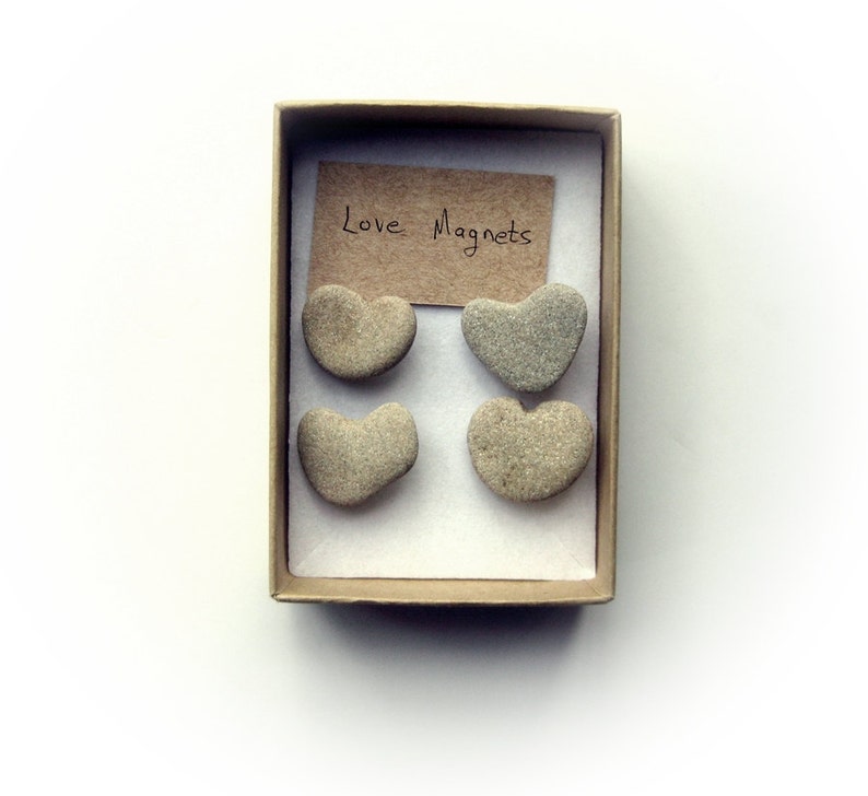 Unique Fridge Heart Rocks Beach Finds Idea Etsy