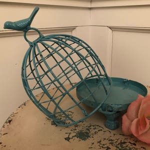 Birdcage, Birdcage Decor, Wedding Decor, Blue Birdcage, Nursery Decor, Metal Birdcage