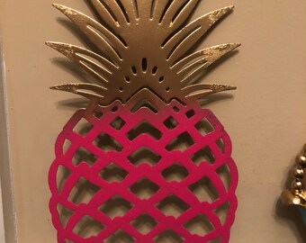 Pineapple Bathroom Decor Etsy