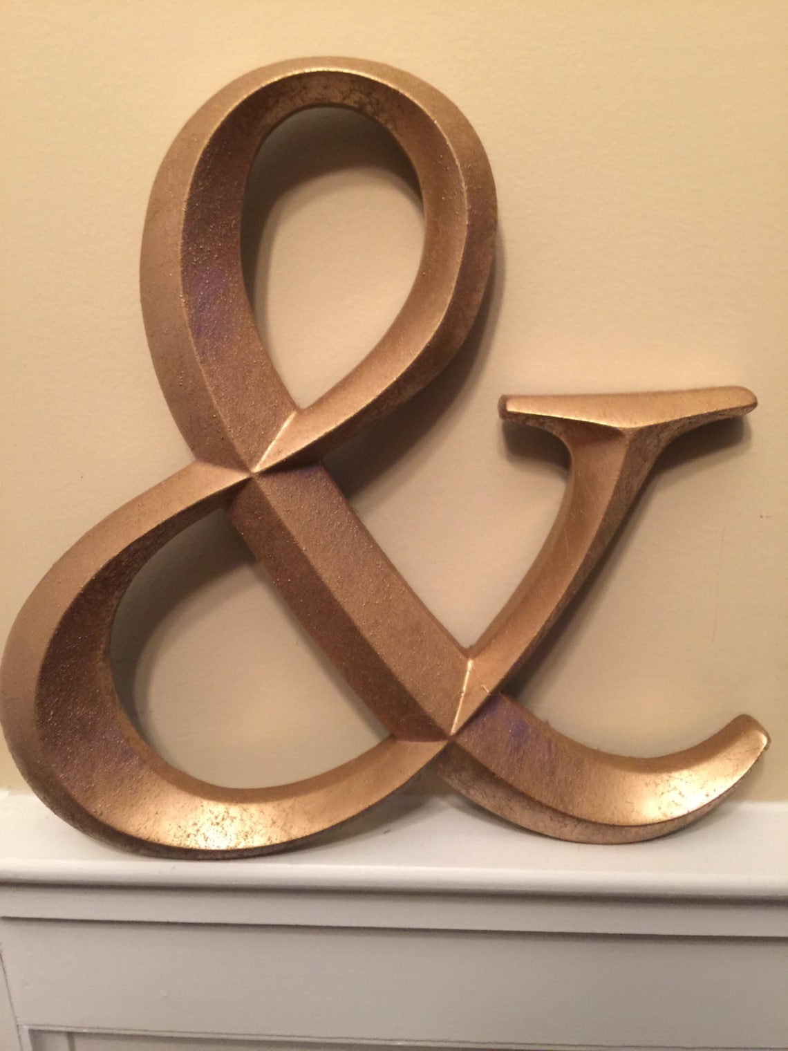 Large Letter/ Wall Decor/ Wedding Decor/ Wedding Prop/ Shabby Etsy