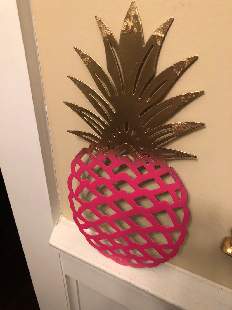 Pineapple Pineapple Wall Decor Cast Iron Wall Decor Home Etsy