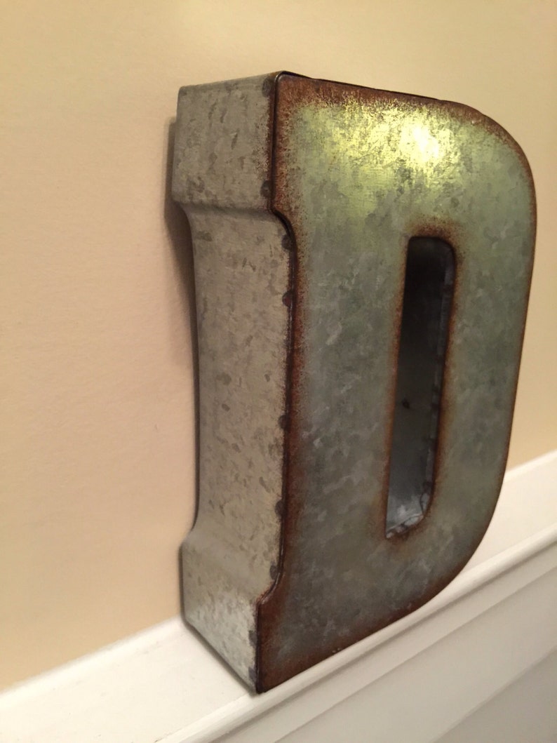 Metal Letters/ Wall Decor/ Wedding Decor/ Galvanized Letter/ Etsy
