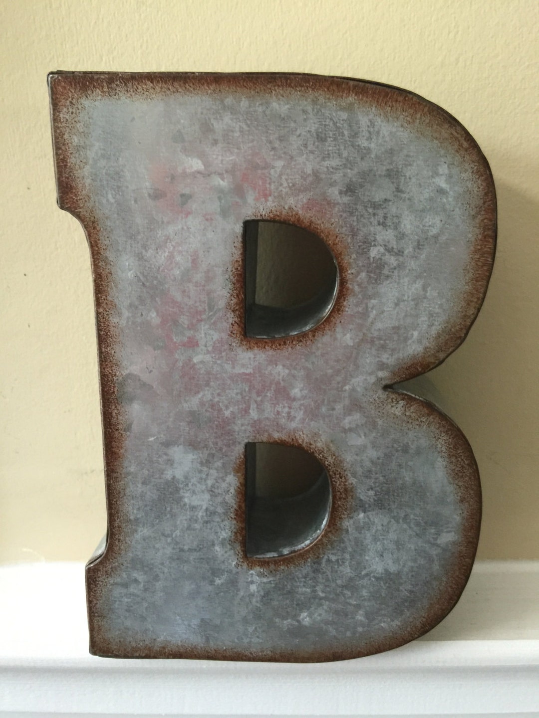 Metal Letters/ Wall Decor/ Wall Metal Letter/ Galvanized Etsy